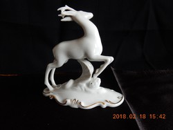 Royal Dux porcelán szarvas 