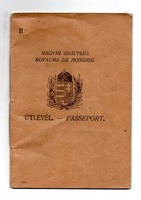 Magyar Királyság Útlevél 1926 Pécs