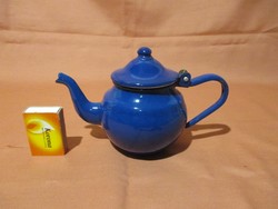 Kék zománcos teás kanna