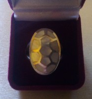 Gyöngyház díszítésű ezüst gyűrű