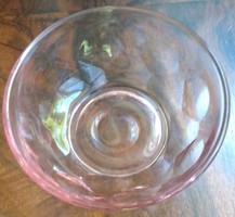 Antik csiszolt tálka - 13,5 cm. átmérő - üveg