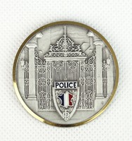 0R941 J. Balme francia rendőrség bronz plakett