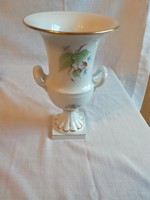 Herendi Hecsedli mintás porcelán serleg váza 24,5 cm