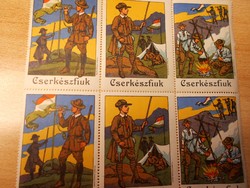 CSERKÉSZFIÚK!  HAT DARAB EGYBE!   R!