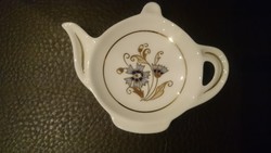 Zsolnay búzavirágos teafilter tartó hibátlan
