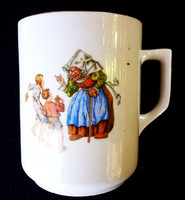 Zsolnay antik Jancsi és Juliska csésze, bögre