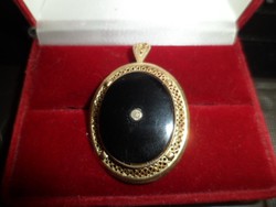 Gold-plated silver pendant / brooch