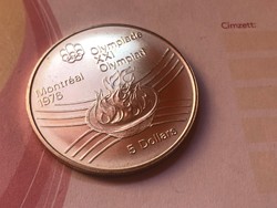 1976 Kanada ezüst 5 dollár 24,3 gramm 0,925