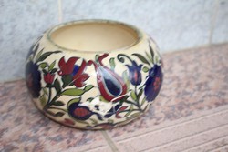 ANTIQUE ZSOLNAY MAJOLICA LAMP SHADE DAMAGED