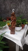 Szűz Mária Jézus fafaragás