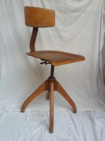 Bauhaus szék, ipari, loft design. D.R.G.M.,  Nr. 350, eredeti, ritkaság
