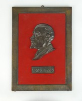 0S346 Bronz Lenin falikép fali dísz