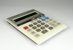 Hollóházi Old SHARP Calculator in Original Case