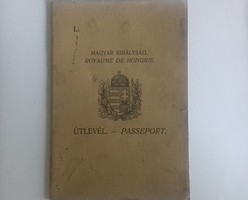 Magyar Királyság útlevél 1935.
