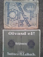 régi 1913 és 1914 árjegyzék