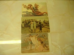 Diadal és szerelem:1931./Mit.jelenet/Nők elrablása, A három képeslap egyben.