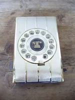 Ritka,retro,telefonkönyv,telefontárcsa alakú diplomata regiszter