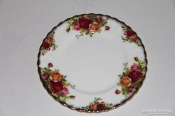 Salátás / tortás tányér - Royal Albert Old Country Roses