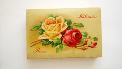 régi STÜHMER Rózsa bonbonos doboz az 1940es évekből 