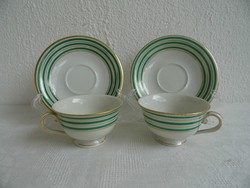 Herendi retro porcelán modern mokkás csésze pár 1955 hibátlan állapotban