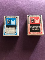 Két doboz mini franciakártya