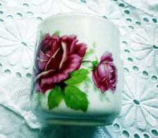 Zsolnay rózsás csésze gyűjtői vitrin állapotban 1.