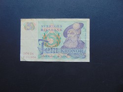 5 korona 1976 Svédország