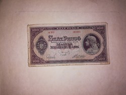 100 Pengős,régi bankjegy  1945-ből.