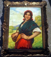 Csalány Béla 1879-1948. Nagybányai festőművész festménye.
