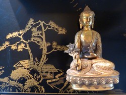 Gyógyító Buddha szobor, ázsiai, keleti, kínai