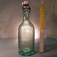 "Knerczer Boldizsár Szíkvízgyára Csepel" csatos, ásványvizes üveg (439)