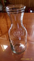Antik Paul Masson boros üveg, palack,  butella, dekantáló 24 cm magas