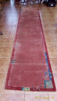 Gabbeh gyapjú futószőnyeg, szőnyeg 340 x 74 cm