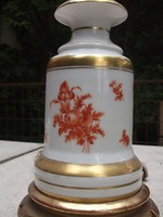 Ritka szép antik porcelán asztali lámpa 61 cm !