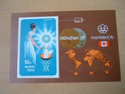 10 FORINT 1973-as olimpiai játékok - München és Montreal OLIMPIA BLOKK