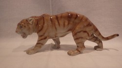 Porcelán tigris szobor , nagyon Royal Dux
