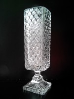 Királyi forma talpas ólom kristály egyedi  üveg váza