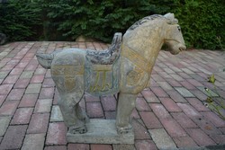 Nagyméretű keleti ( kínai ) kő ló!