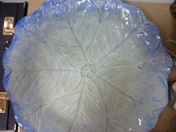 Mintons majolica cabbage leaf-shaped table centerpiece