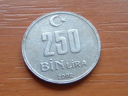 TÖRÖK 250 BIN (250.000) LÍRA 2002 S+V
