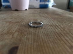 Ezüst köves karika gyűrű 925