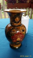 Beautiful, glossy glazed ceramic vase, 20 cm high