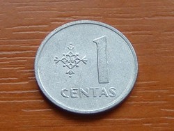 LITVÁNIA 1 CENTAS 1991 ALU. S+V