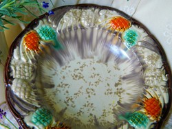 Special majolica bowl, center table, autumn color