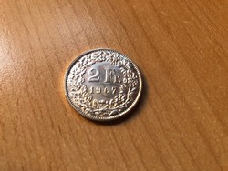 1967 ezüst 2 frank 10 gramm 0,835