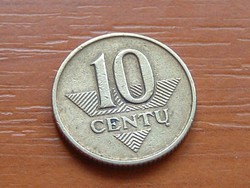 LITVÁNIA 10 CENTU 1997   S+V