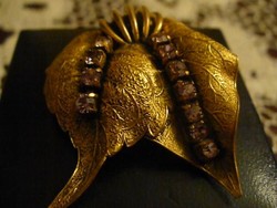 French gilded brooch