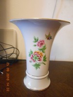 Hollóházi Hortenzia mintás váza 25,5 cm