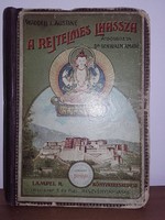 Waddell l. Austine the mysterious lhassa - publisher's antique book with gilt spine and cloth binding