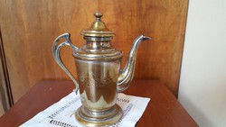 Réz színű fém antik kávé,tea kiöntő , kanna